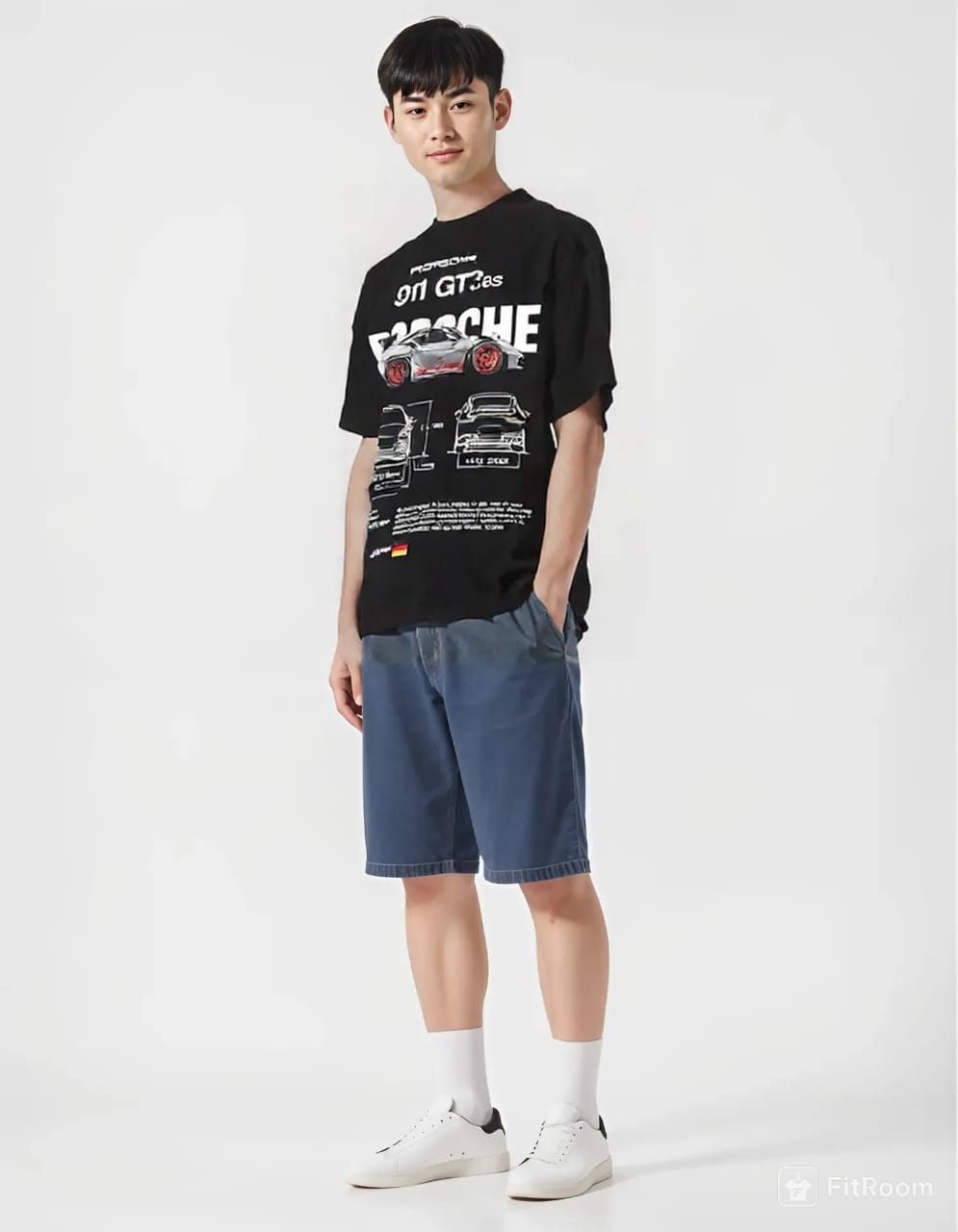 Man in beige polo shirt